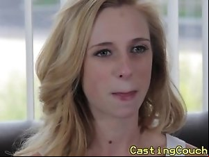 innocent blonde sucks at casting couch